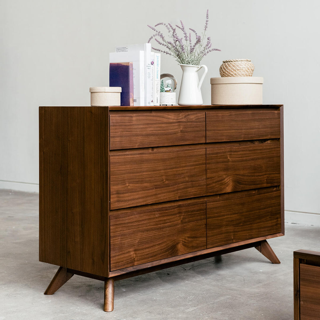 Mid-century Walnut Dresser - Mim Concept